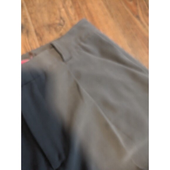 Alice + Olivia Womens Sz 8 Pants Olive Green Stretch Pleated Caree Trousers - Picture 11 of 11